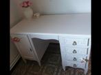 Geschilderde vintage bureau, Ophalen, Zo goed als nieuw, Bureau