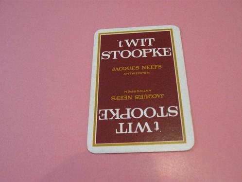 1 oude losse speelkaart 't Wit Stoopke , Neefs (117), Verzamelen, Speelkaarten, Jokers en Kwartetten, Zo goed als nieuw, Speelkaart(en)