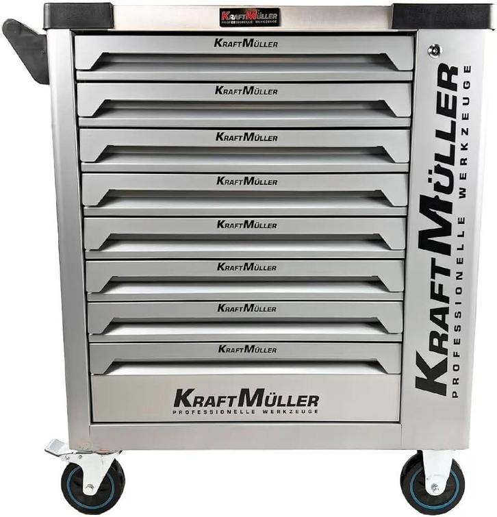 XXL GEREEDSCHAPSWAGEN PRO line Kraftmuller 8 laden 8 gevuld, Auto diversen, Autogereedschap, Nieuw, Ophalen of Verzenden