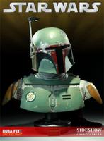 XMAS DEAL Sideshow Boba Fett Life Size Bust signed Jeremy, Enlèvement, Comme neuf, Statue ou Buste