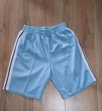 "Palm Angels Sportshort Lichtblauw met Strepen"
 beschikbaar voor biedingen