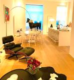Neuf fauteuil replica eames lounge cuir et palissandre, Huis en Inrichting, Ophalen of Verzenden, Zo goed als nieuw, Leer