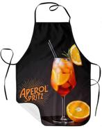 Keukenschort vintage Aperol Spritz - one size 72 op 52 cm, Ophalen of Verzenden, Zo goed als nieuw, Zwart, Schort