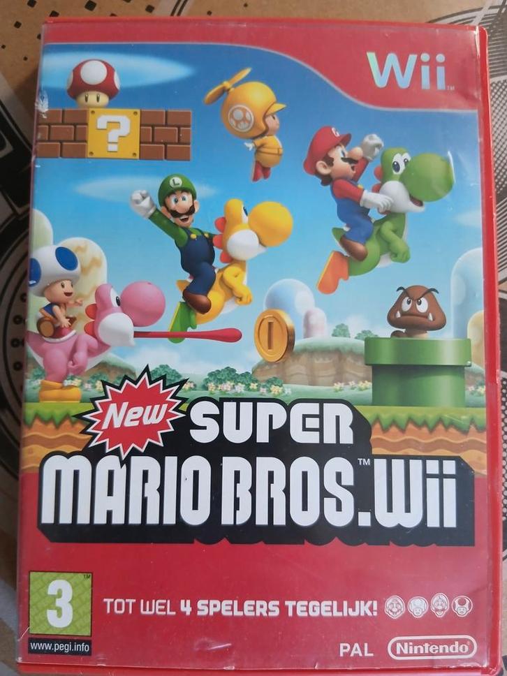 New Super Mario Bros., Wii, Consoles de jeu & Jeux vidéo, Jeux | Nintendo Wii, Plateforme, À partir de 3 ans, Enlèvement ou Envoi