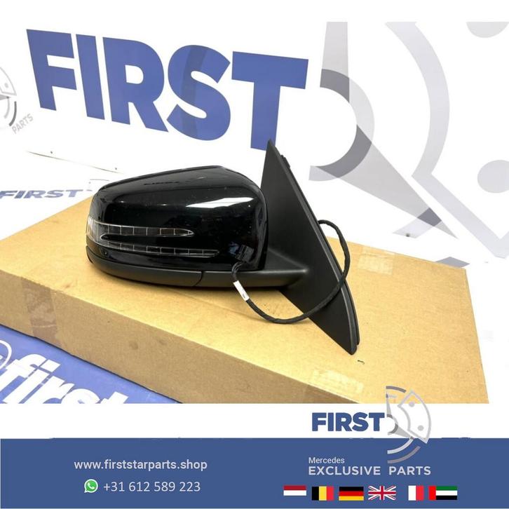 W176 BUITENSPIEGEL RECHTS ZIJSPIEGEL Mercedes A KLASSE ZWART, Auto-onderdelen, Spiegels, Mercedes-Benz, Gebruikt, Ophalen of Verzenden