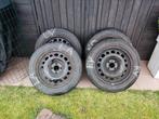 Set winterbanden op velg 205/55R16, Auto-onderdelen, Banden en Velgen, Ophalen, Gebruikt, Winterbanden, Band(en)