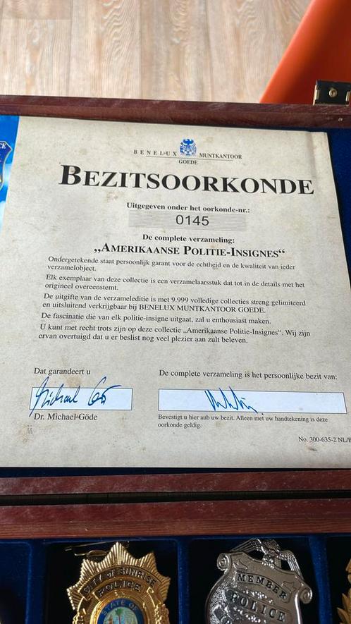 Verzameleditie Amerikaanse politie insignes, Verzamelen, Militaria | Algemeen, Embleem of Badge, Ophalen