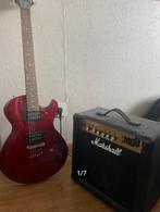 Guitare électrique + ampli Marshall, Muziek en Instrumenten, Versterkers | Bas en Gitaar, Ophalen, Gebruikt, Gitaar, Minder dan 50 watt