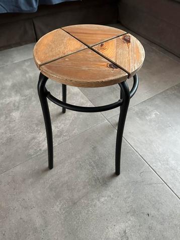 Ikea tabouret kruk 4 stukken - hout & ijzer, Enlèvement, Bois