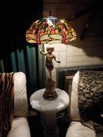 TIFFANY TAFELLAMP, Huis en Inrichting, Lampen | Tafellampen, Ophalen, Gebruikt, Glas, 50 tot 75 cm