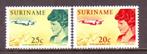 Postzegels Suriname tussen nr. 477 en 572, Timbres & Monnaies, Timbres | Surinam, Affranchi, Enlèvement ou Envoi