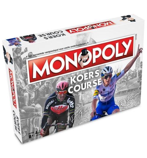 Monopoly Koers NL-FR (houten figuurtjes - nieuw in plastic), Hobby & Loisirs créatifs, Jeux de société | Jeux de plateau, Neuf