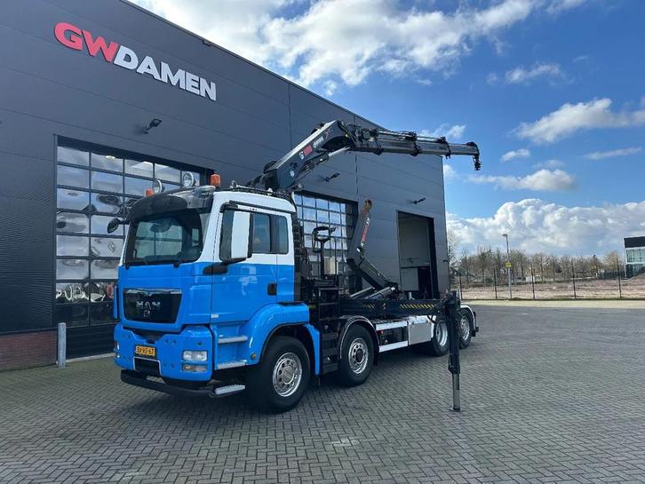 MAN TGS 35.440 8x4 H-6 Hydrodrive Haak/Hiab 288 EP-3 Euro 5, Auto's, Vrachtwagens, ABS, Achteruitrijcamera, Airconditioning, Cruise Control