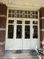 Oude originele deur uit 4 delen met bovenstuk, Doe-het-zelf en Bouw, 215 cm of meer, Gebruikt, Vouwdeur, 120 cm of meer