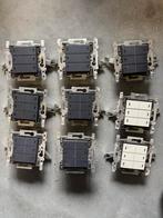 Niko drukknoppen 6 toetsen met blauwe leds 9 stuks, Ophalen, Gebruikt