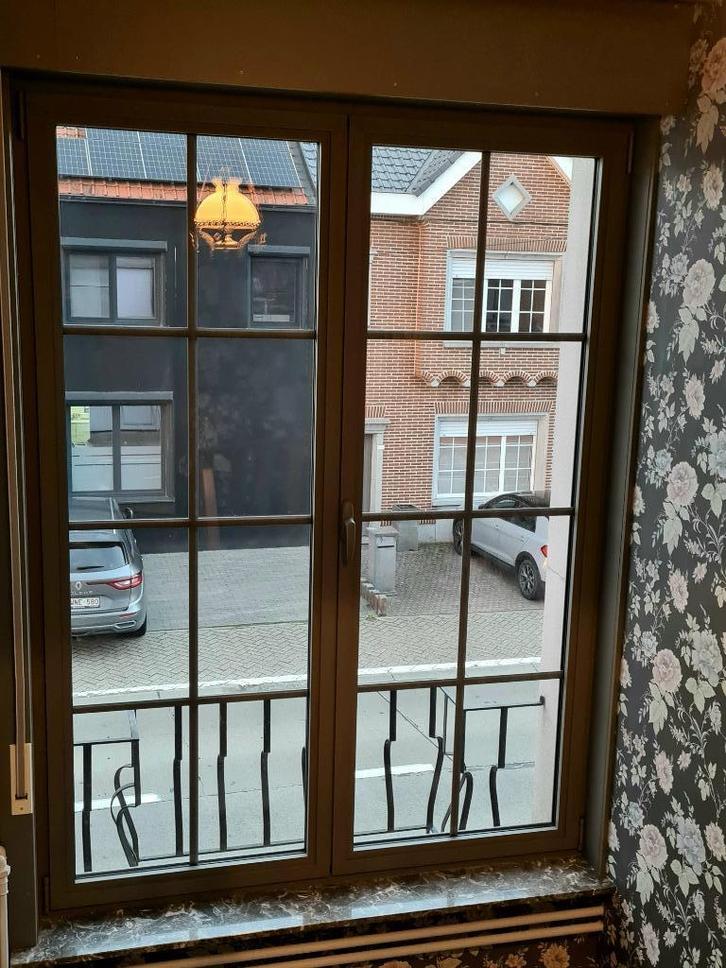 Aluminium dubbel opendraaiend draai kiepraam, Doe-het-zelf en Bouw, Glas en Ramen, Gebruikt, Gevelraam of Ruit, 160 cm of meer