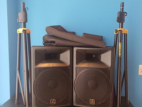 L-System L-400P active speakers, Audio, Tv en Foto, Luidsprekerboxen, Gebruikt, Front, Rear of Stereo speakers, 120 watt of meer