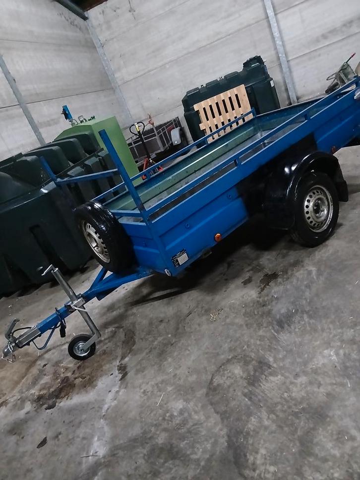 Aanhangwagen 2m50 x 1m30 in zeer goede staat! Vaste prijs., Auto diversen, Aanhangers en Bagagewagens, Ophalen
