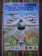 Affiche Sanicole Airshow., Ophalen of Verzenden, Zo goed als nieuw, Kaart, Foto of Prent
