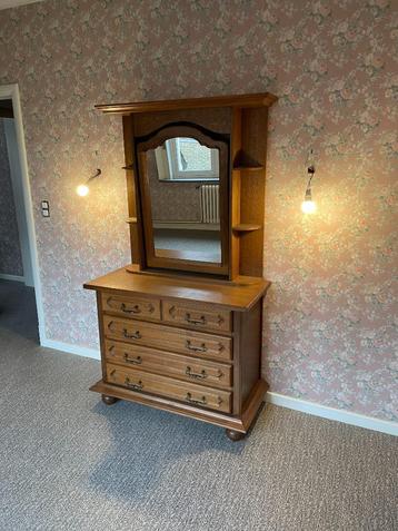 Commode "Chantal" - Miroir pivotant, 3 ou 4 tiroirs, 25 à 50 cm, Comme neuf, 100 à 150 cm