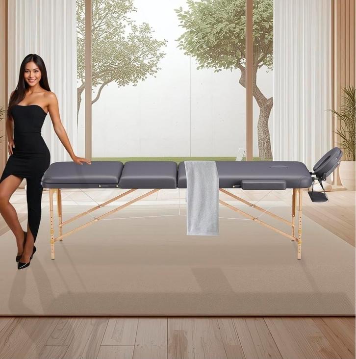 Table de Massage 3 Zones Classique Portables 180 x 56 cm. -, Sport en Fitness, Massageproducten, Massagetafel, Ophalen