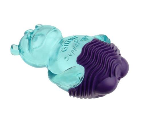 Suppa Puppa hippo hippo bleu/violet pour chiots., Animaux & Accessoires, Jouets pour chiens, Neuf, Jouets qui qouinent, Enlèvement ou Envoi