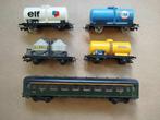 5 wagens JOUEF HO Fina, Elf..., Ophalen of Verzenden, Gebruikt, Wagon, Jouef