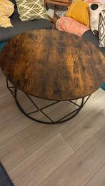 Table basse ronde effet bois, Huis en Inrichting, Tafels | Bijzettafels, Ophalen, Zo goed als nieuw