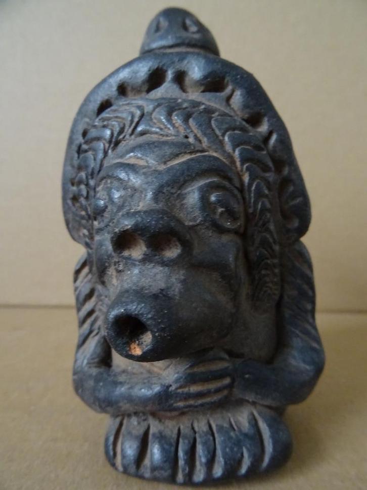 Fluit aardewerk fluit Volkskunst Peru inheemse fluit 12cm, Antiek en Kunst, Curiosa en Brocante, Ophalen of Verzenden