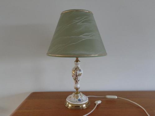 Lampe de salon ou de chevet en métal et céramique, Maison & Meubles, Lampes | Lampes de table, Utilisé, Moins de 50 cm, Métal