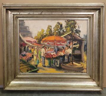 Jacob DE VRIES, bloemenmarkt op het Flageyplein beschikbaar voor biedingen