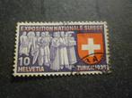 Zwitserland/Suisse 1939 Mi 338(o) Gestempeld/Oblitéré, Ophalen of Verzenden