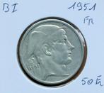 50 frank 1951 frans, Zilver, Ophalen of Verzenden, Zilver, Losse munt