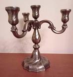 Bronskleurige vintage kandelaar, Ophalen of Verzenden