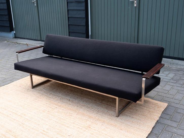 Rob Parry Lotus 25 Slaapbank | Vintage Design | Stof zwart, Huis en Inrichting, Zetels | Zetels, Gebruikt, Rechte bank, Driepersoons