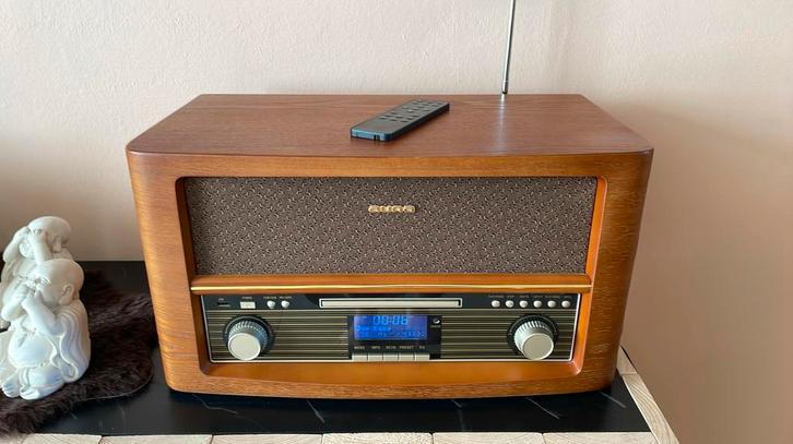Auna retro radio/cd, Audio, Tv en Foto, Radio's, Zo goed als nieuw, Radio, Ophalen