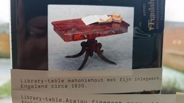 Antieke Library Table – Mahoniehout – Engeland ca. 1830 beschikbaar voor biedingen