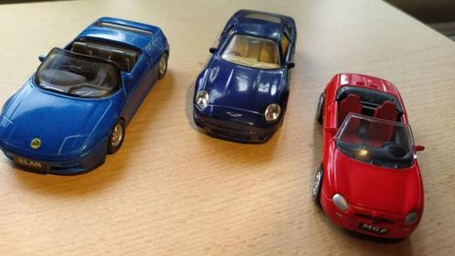 3 ENGELSE SPORTWAGENS, 1:43, ALS NIEUW, Hobby en Vrije tijd, Modelauto's | 1:43, Zo goed als nieuw, Auto, Overige merken, Ophalen of Verzenden