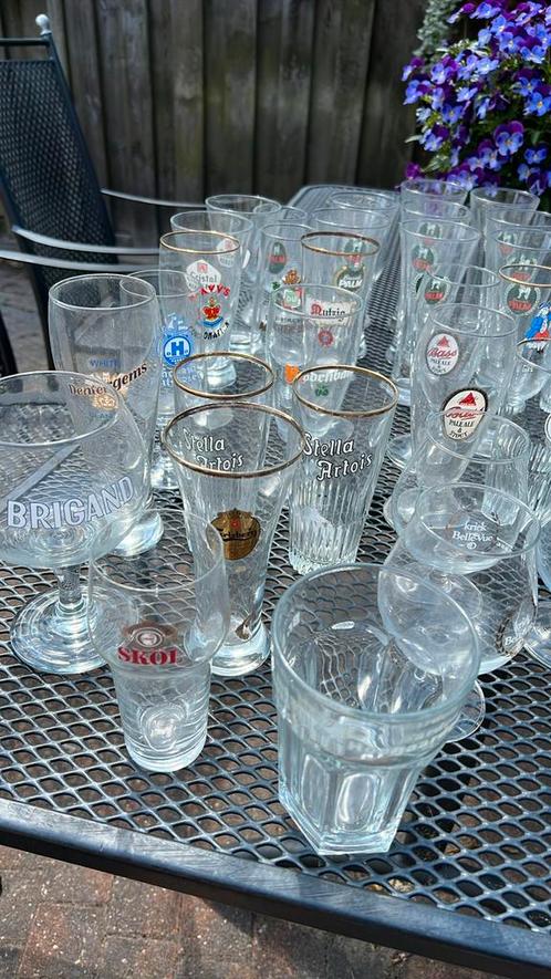 Bierglazen allerlei, Verzamelen, Biermerken, Zo goed als nieuw, Glas of Glazen, Ophalen