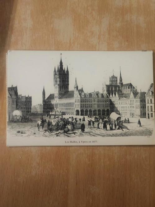 Les halles, a Ypres en 1877, Verzamelen, Postkaarten | België, Ophalen of Verzenden
