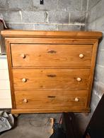 Commode en pin massif 3 tiroirs – style rustique/vintage, Ophalen, Gebruikt, Rustique / Vintage, 50 tot 100 cm
