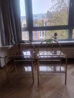 Vintage Hollywood Regency nachtkastjes, Huis en Inrichting, Slaapkamer | Nachtkastjes, Ophalen, Zo goed als nieuw, Minder dan 55 cm