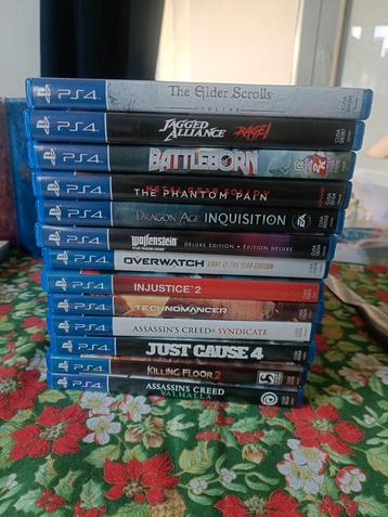 13x ps4 games  disponible aux enchères