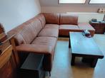 salon belagio western cognac  kleur geslepen leder, Ophalen, Zo goed als nieuw