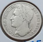 1 Franc 1833 (Gelauwerd) Leopold I / Zeer zeldzaam !!, Ophalen of Verzenden, Losse munt, Zilver