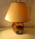 Belle lampe de table rétro en métal avec abat-jour, 43 cm, Enlèvement ou Envoi, Maison et Meubles