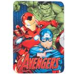 Avengers Fleece Deken - Hulk, Iron Man, Captain America, Ophalen of Verzenden, Nieuw, Jongetje, Deken of Dekbed