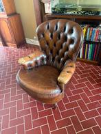 Eenzit chesterfield met schade, Huis en Inrichting, Ophalen, Gebruikt