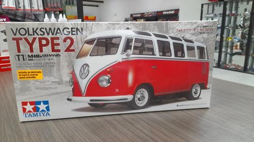 Tamiya Volkswagen T1, Hobby en Vrije tijd, Modelbouw | Radiografisch | Auto's, Nieuw, Auto onroad, Elektro, Schaal 1:10, Ophalen