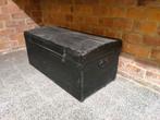 Antieke houten reis- of opslagkist, Huis en Inrichting, Woonaccessoires | Kisten, Ophalen